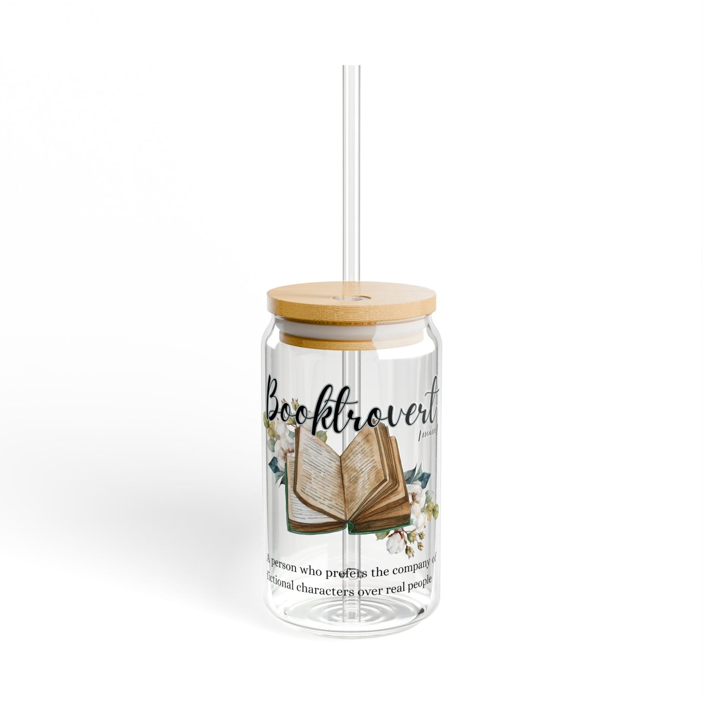Booktrovert Sipper Glass