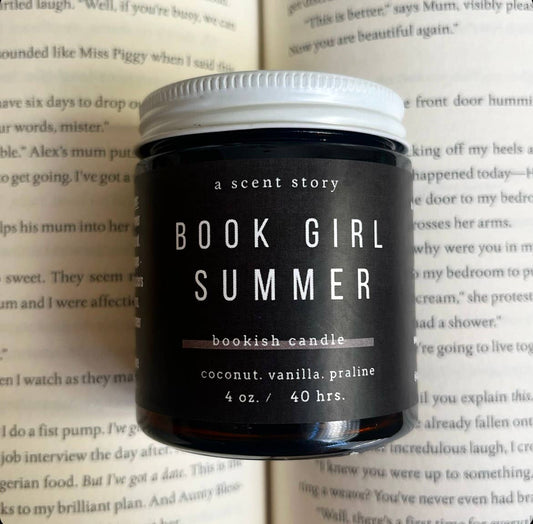 A Scent Story Candle Co - Book Girl Summer -  Bookish Candle | Book Themed Candle