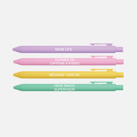 Little Lovelies Studio - Mom Life Pen Set – Funny & Sweet Mom Gift Pens