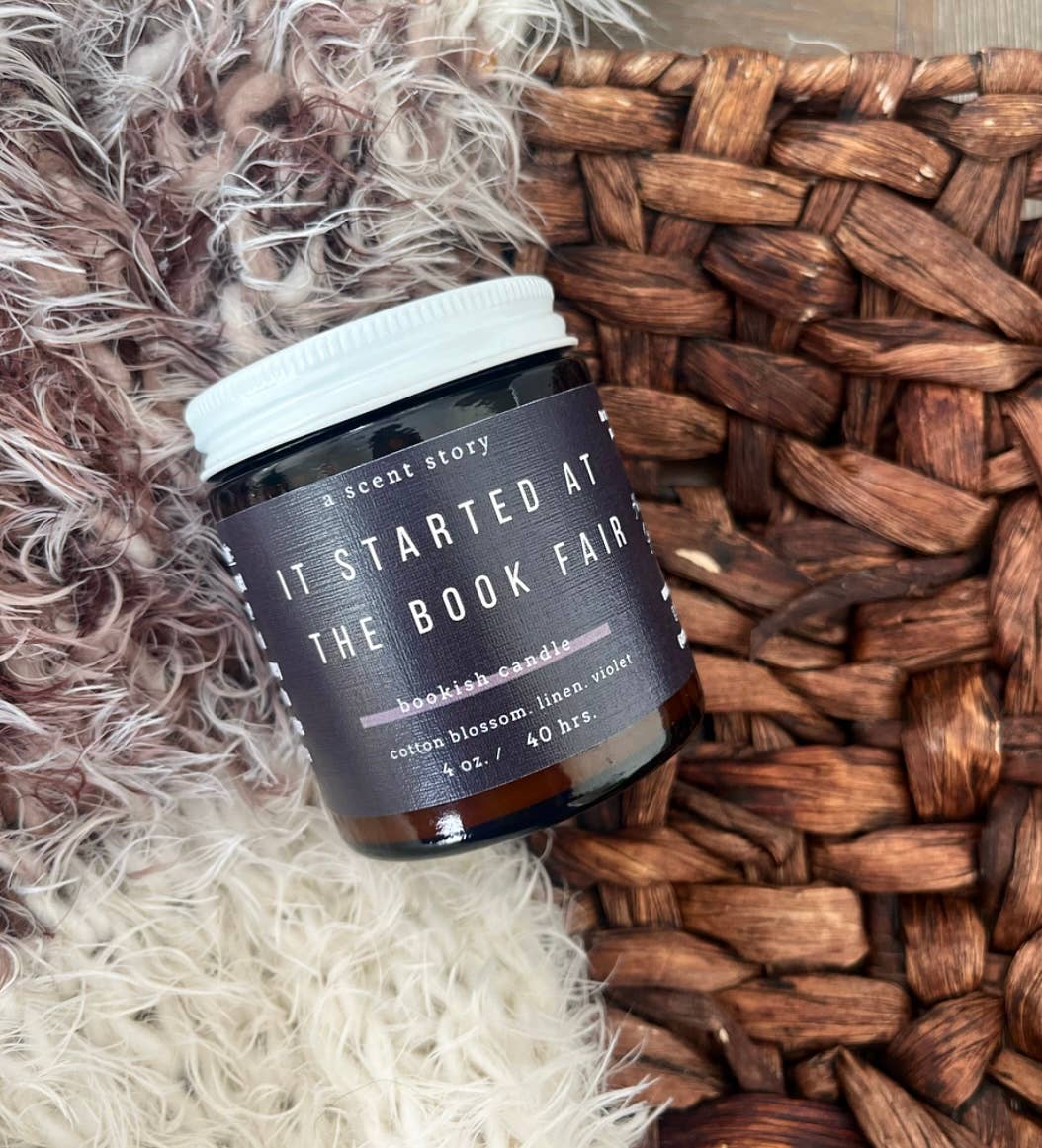 It Started at the Book Fair -  Bookish Candle | Book Themed