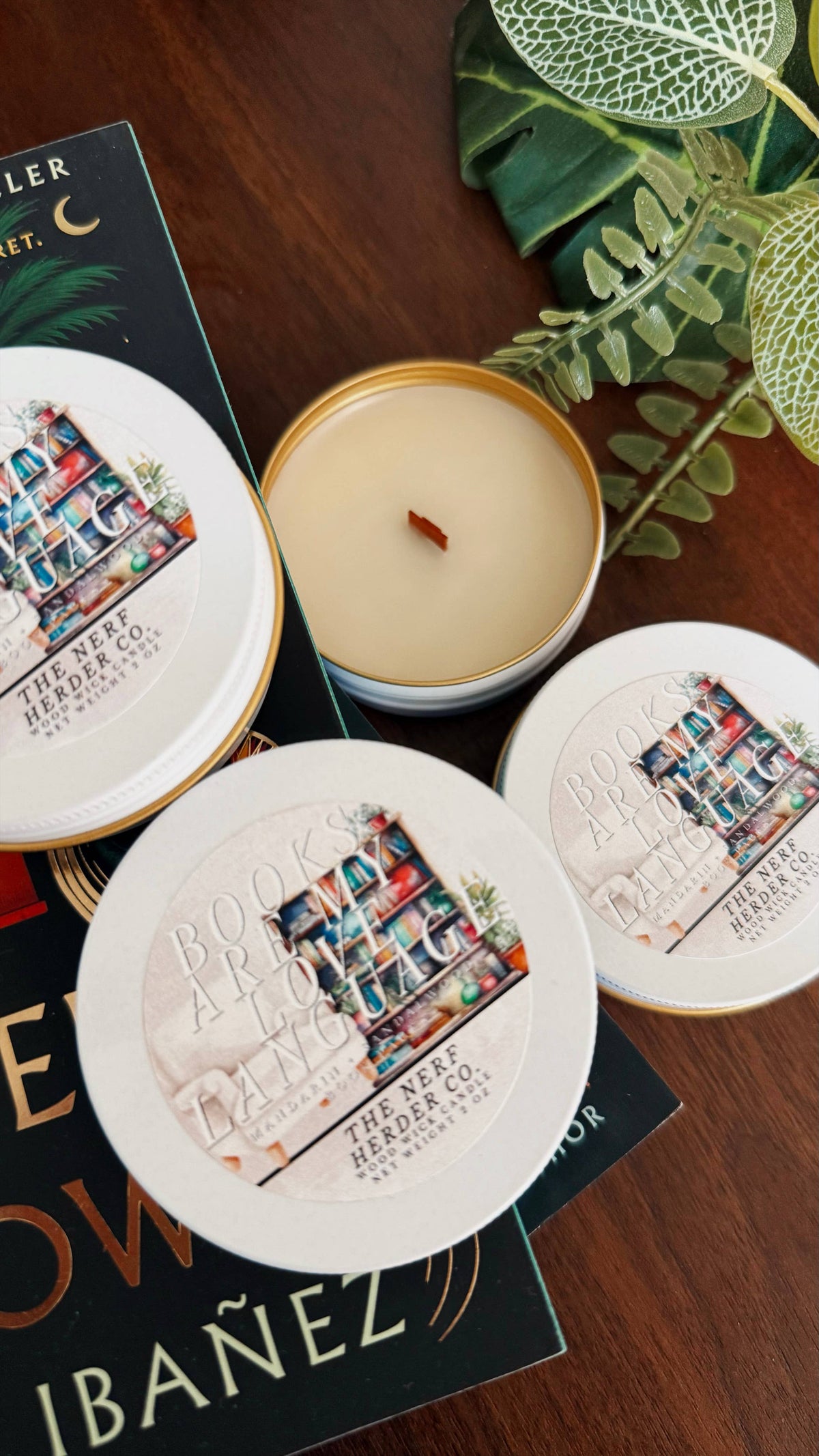 The Nerf Herder Co. - CANDLE | Books Are My Love Language (2 oz)