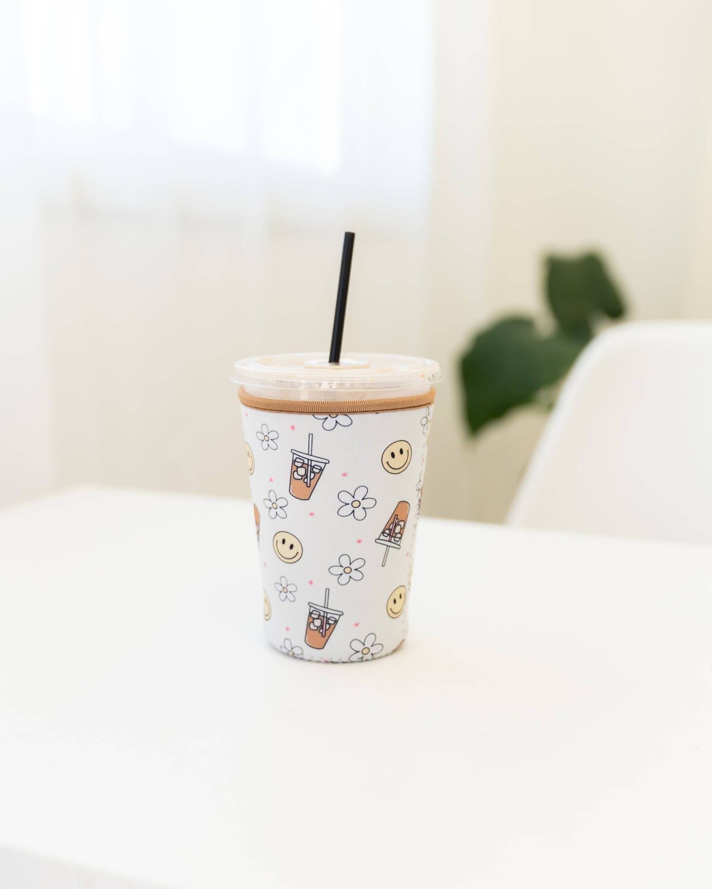 Frederick Family Co. - Reusable Iced Coffee Sleeve, Cute Cup Holder Drink Sleeve, Coffee Lover Gift, Cold Drink Sleeve for Iced Coffee Cups