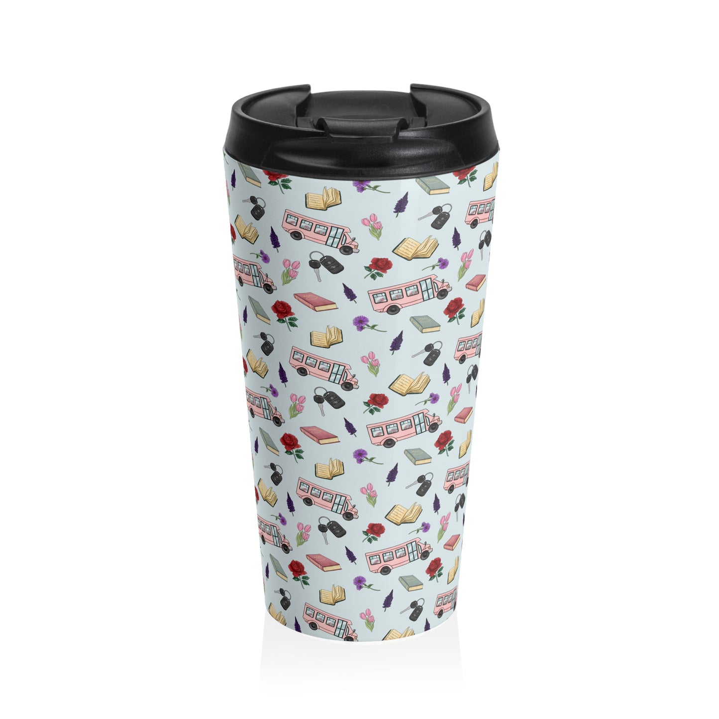 The Enchanted Bookmobile Doodle Travel Mug