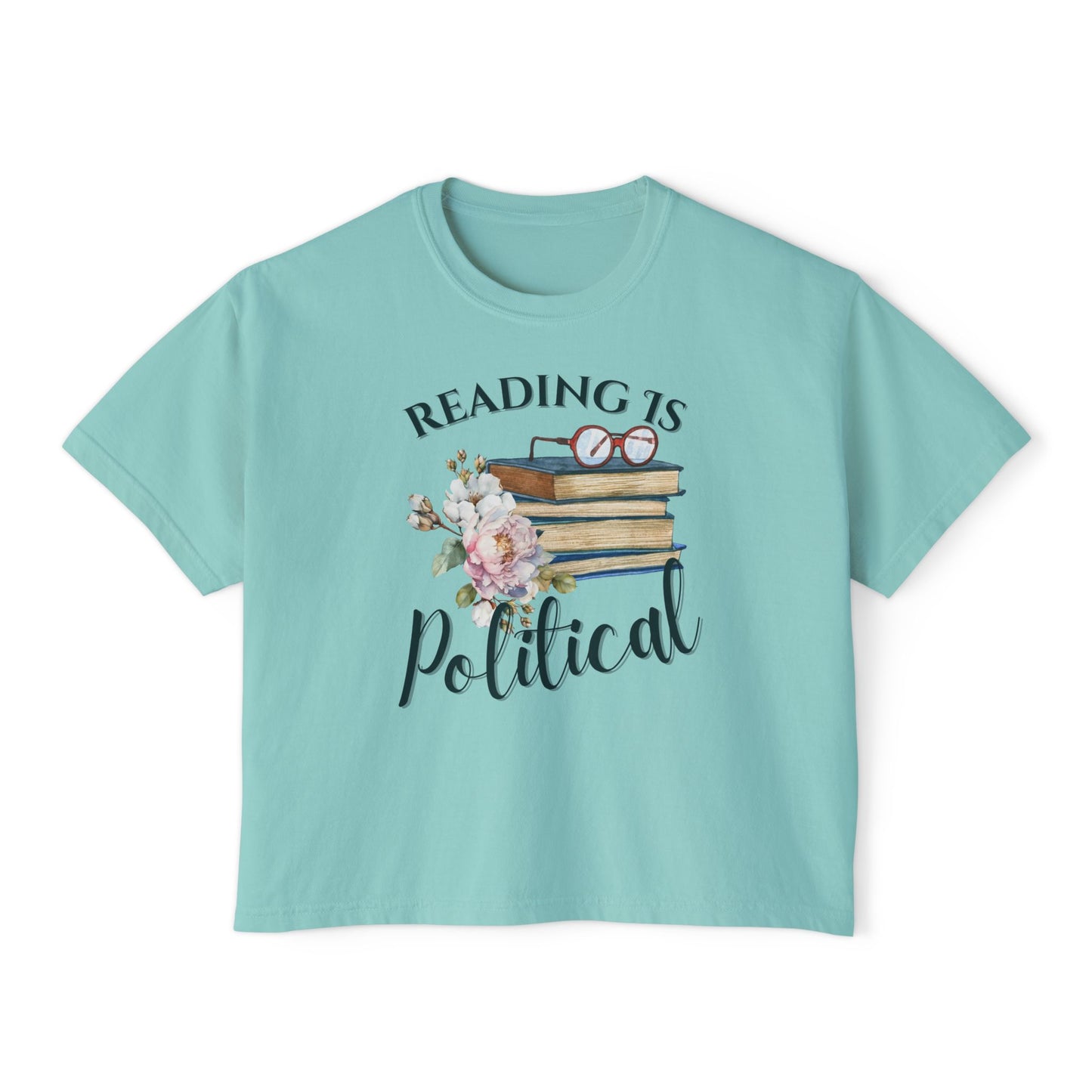Reading is political Women's Crop Top