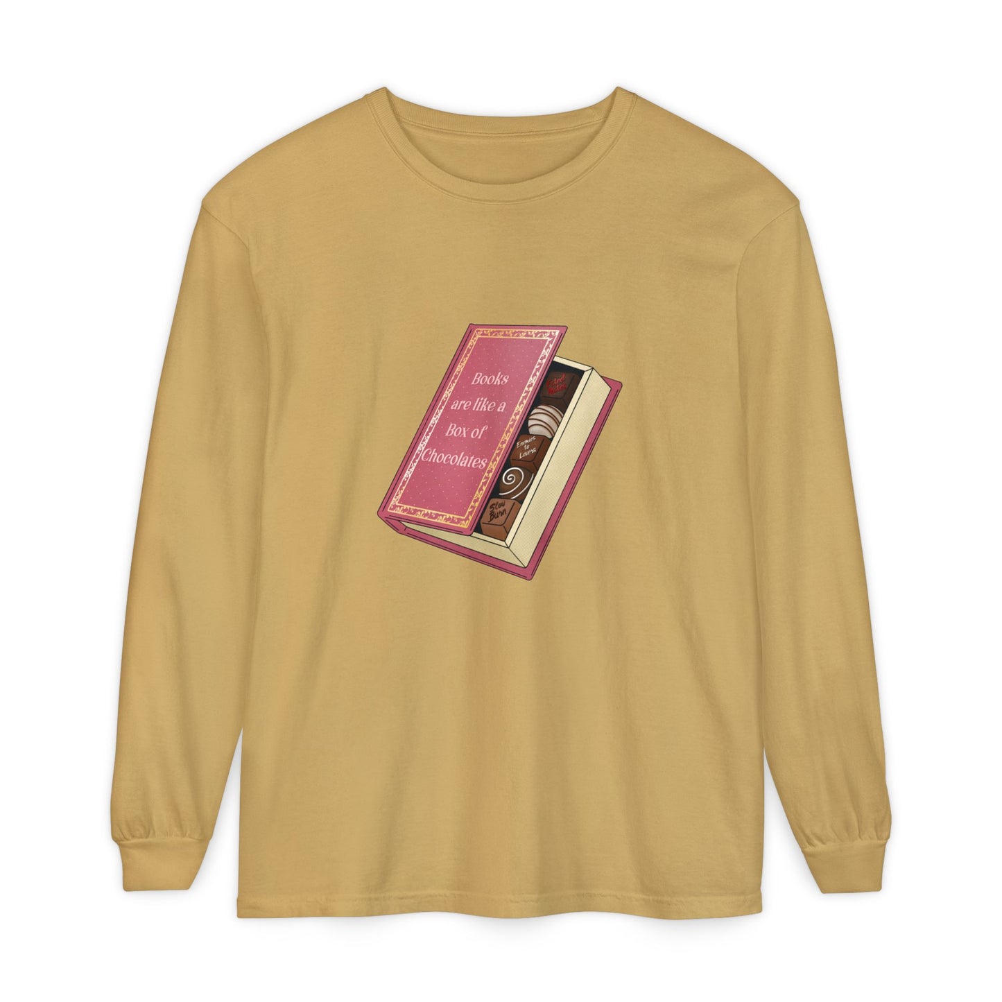 Books are like a box of chocolates Long Sleeve Tee