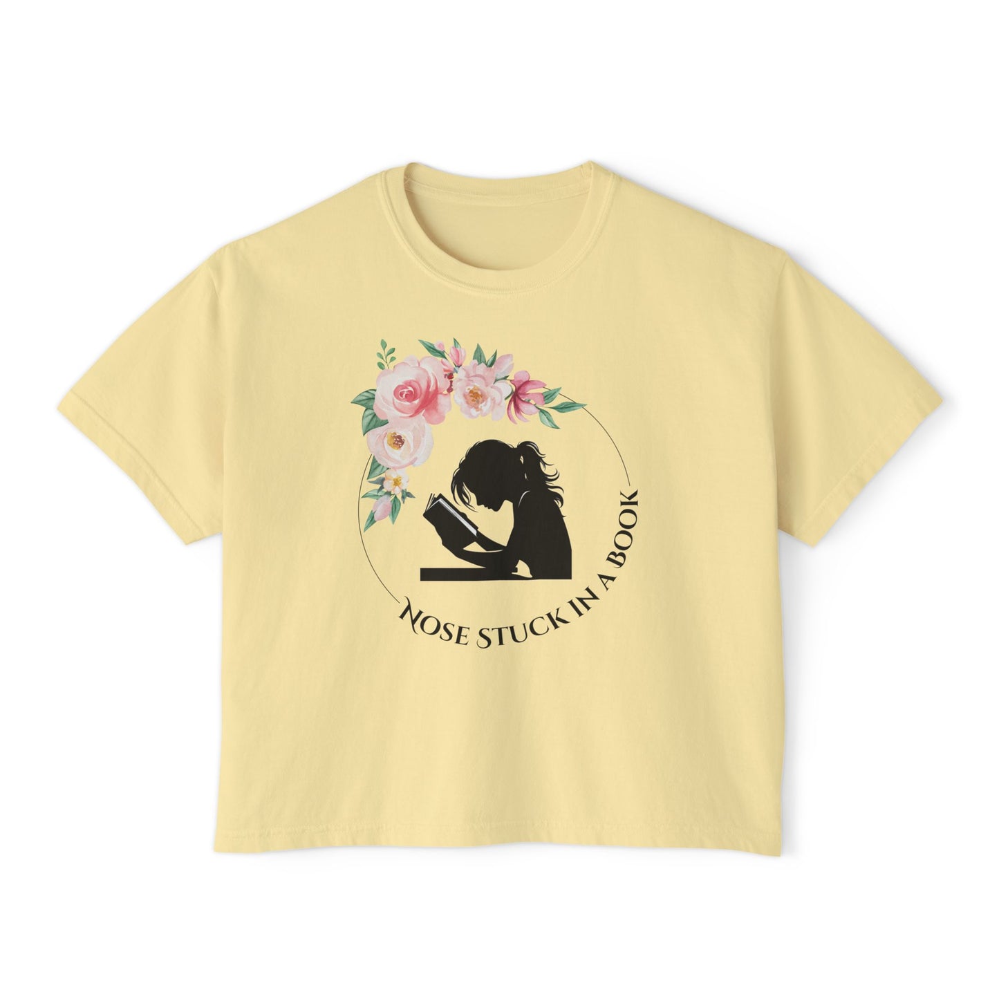 Nose Stuck in a Book Women's Crop Top