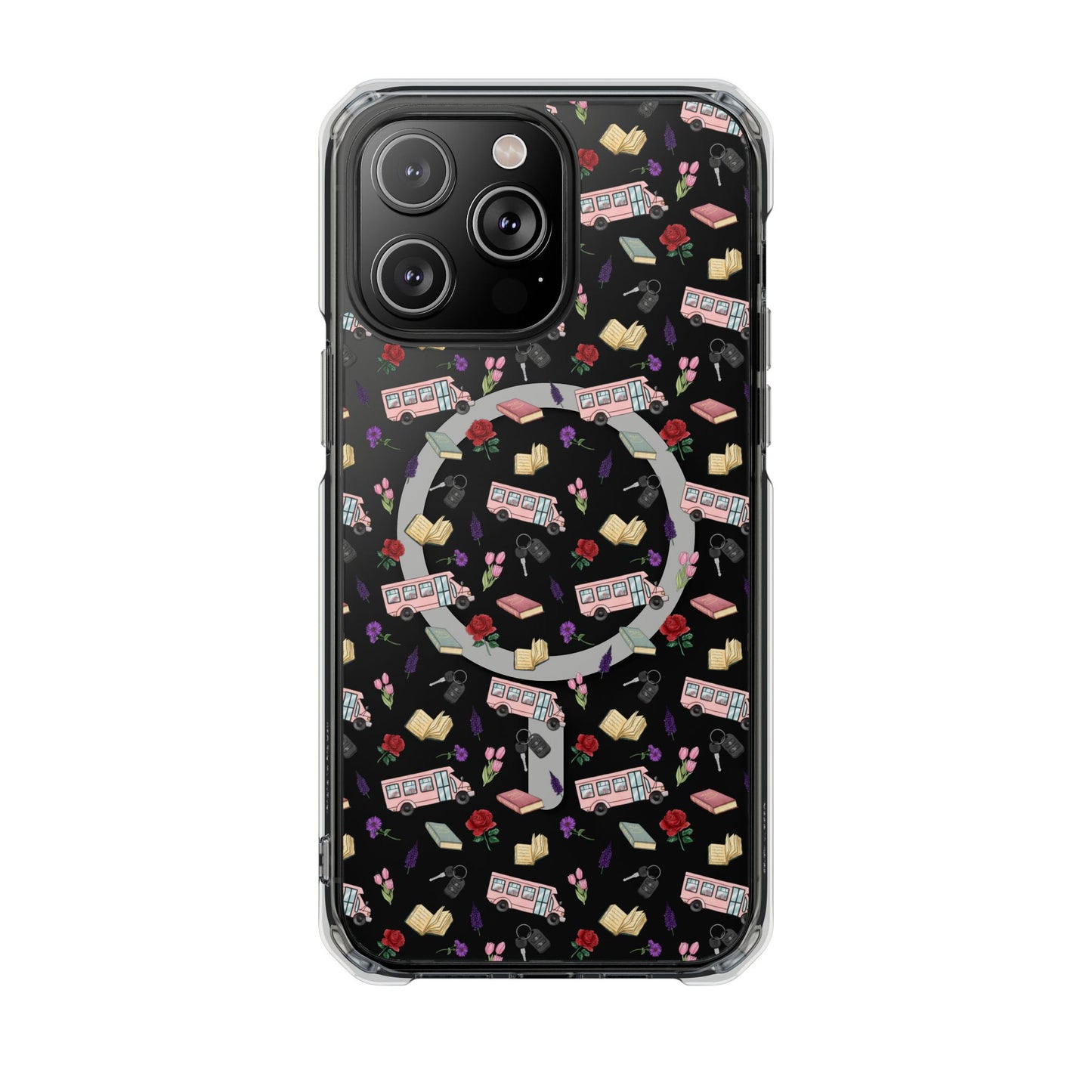 The Enchanted Bookmobile Doodle MagSafe Clear Impact Phone Case