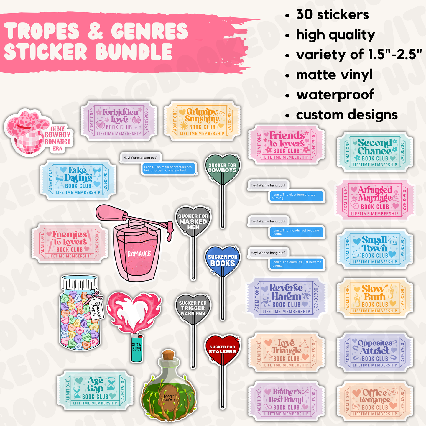 Bookish Sticker Pack