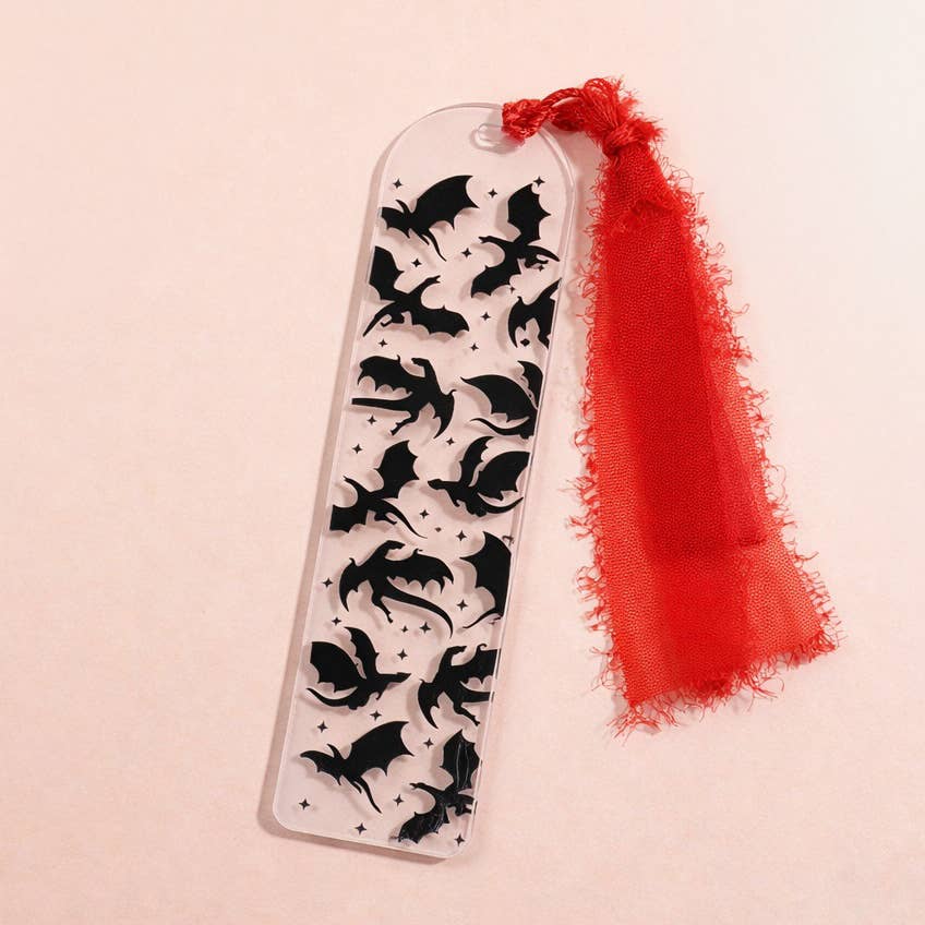 Dragon Rider Acrylic Bookmark – Bookish Valentine Gift