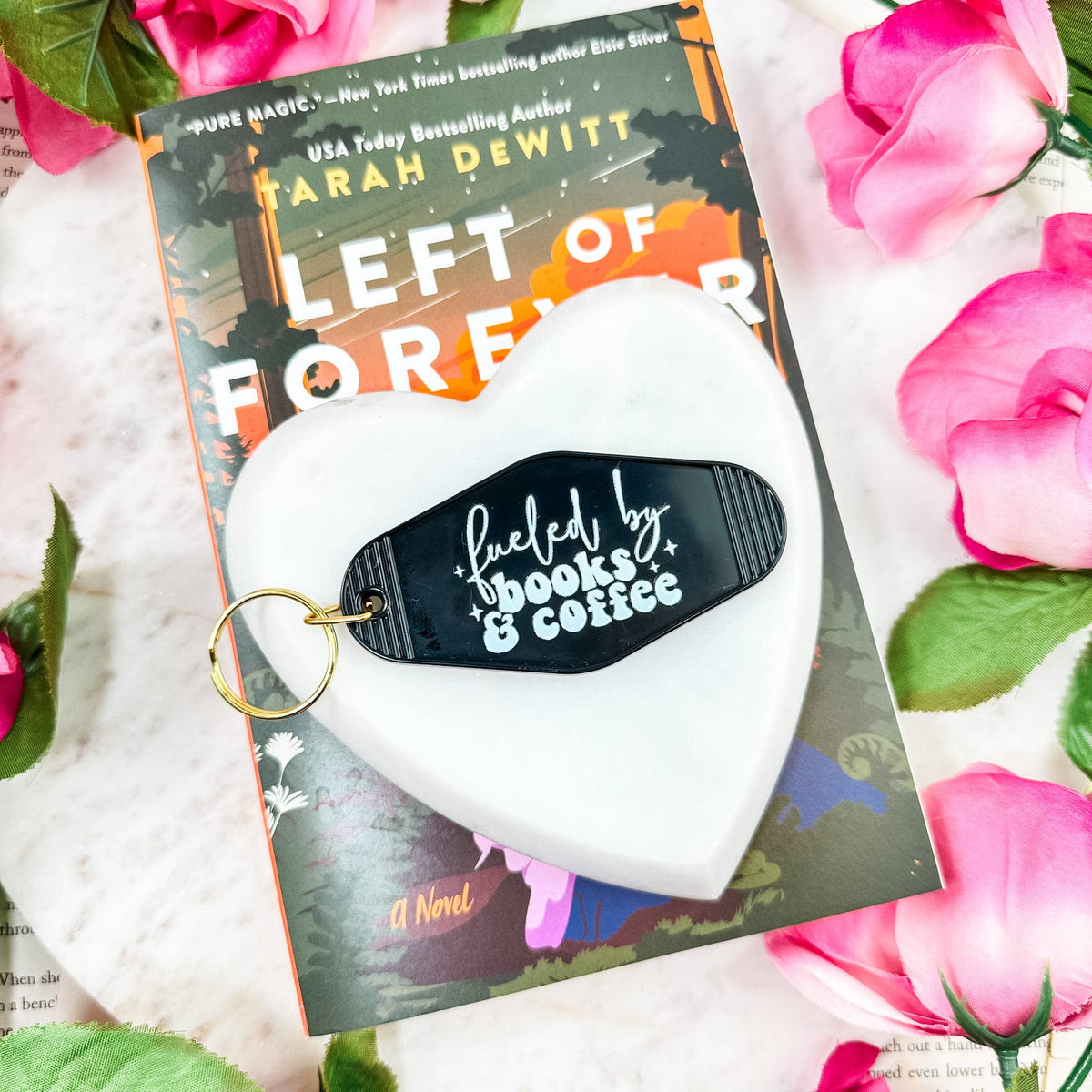 The Swoon Room - Fueled By Books and Coffee Motel Keychain