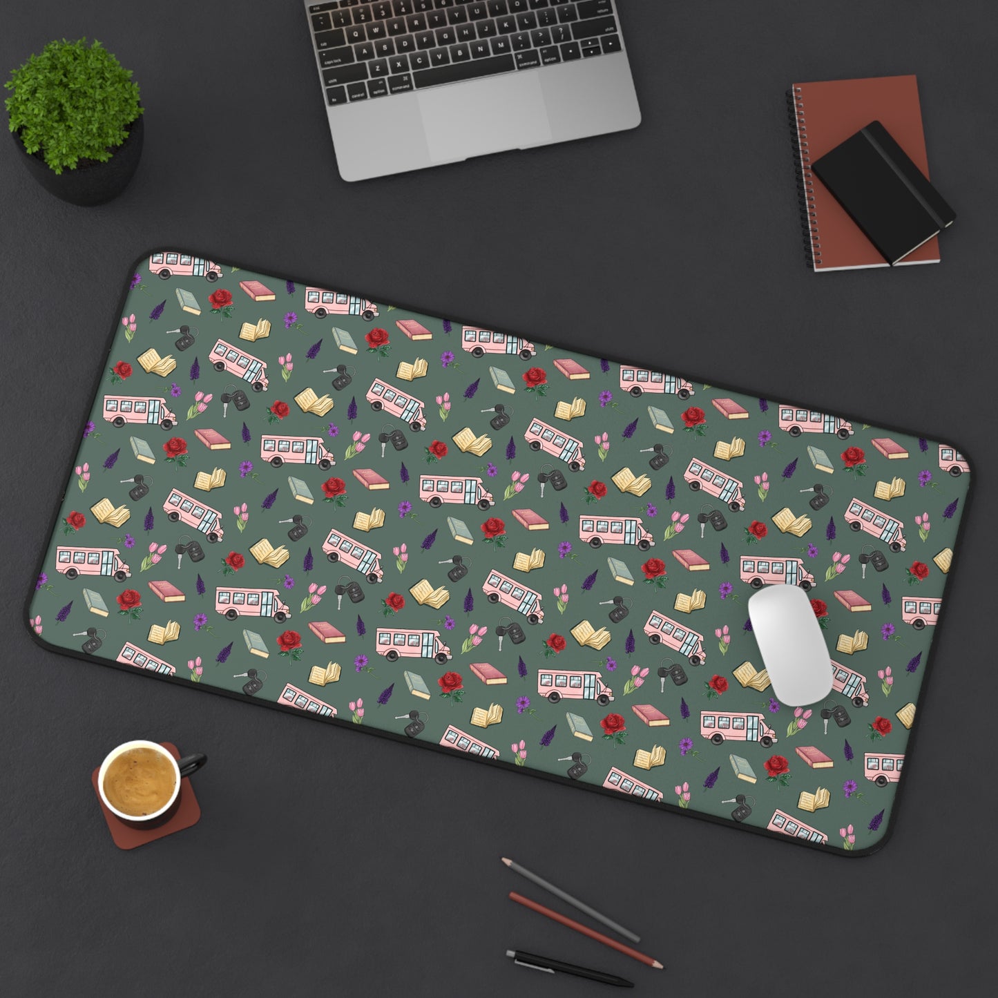 The Enchanted Bookmobile Doodle Desk Mat