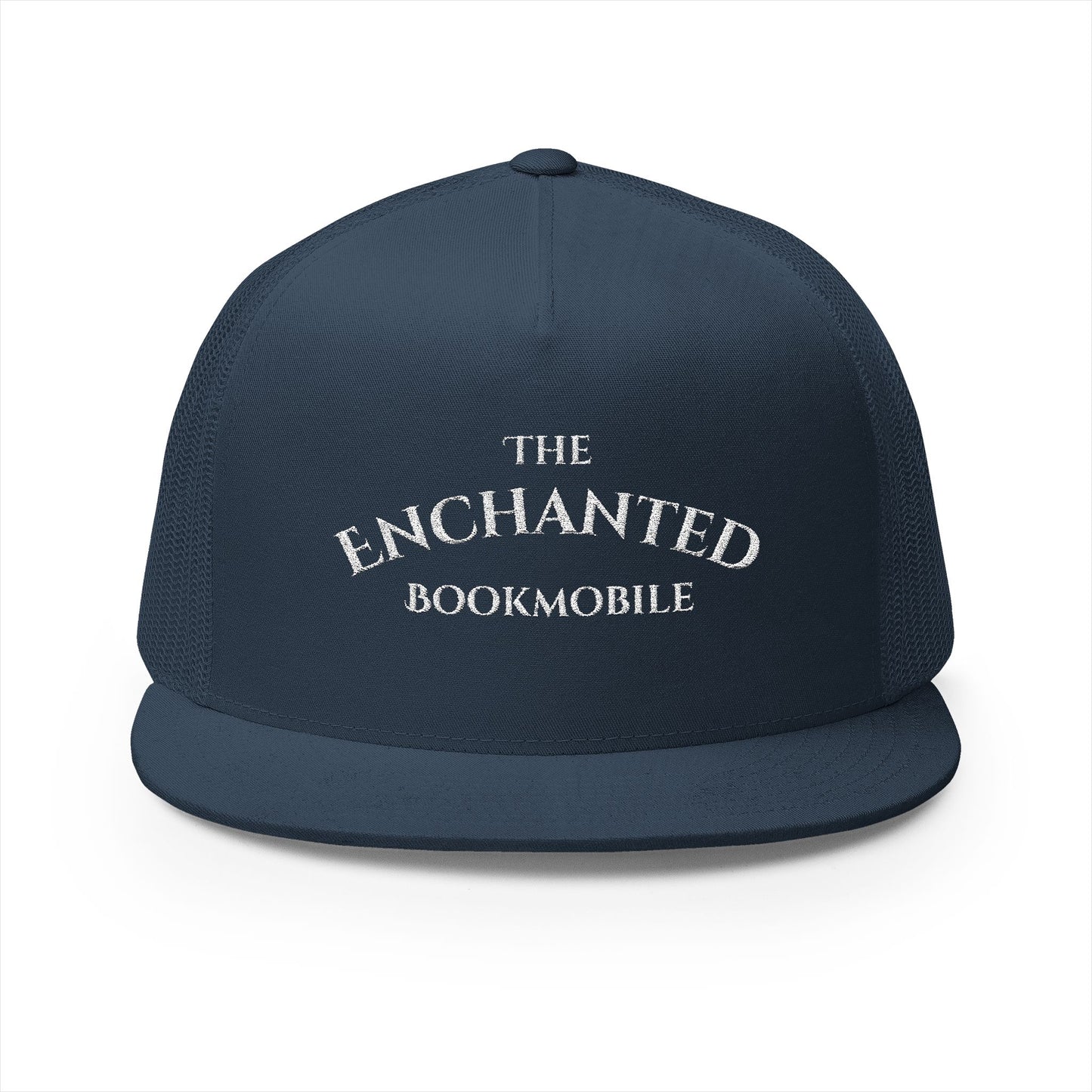 Enchanted Bookmobile Trucker Cap (White Embroidery)
