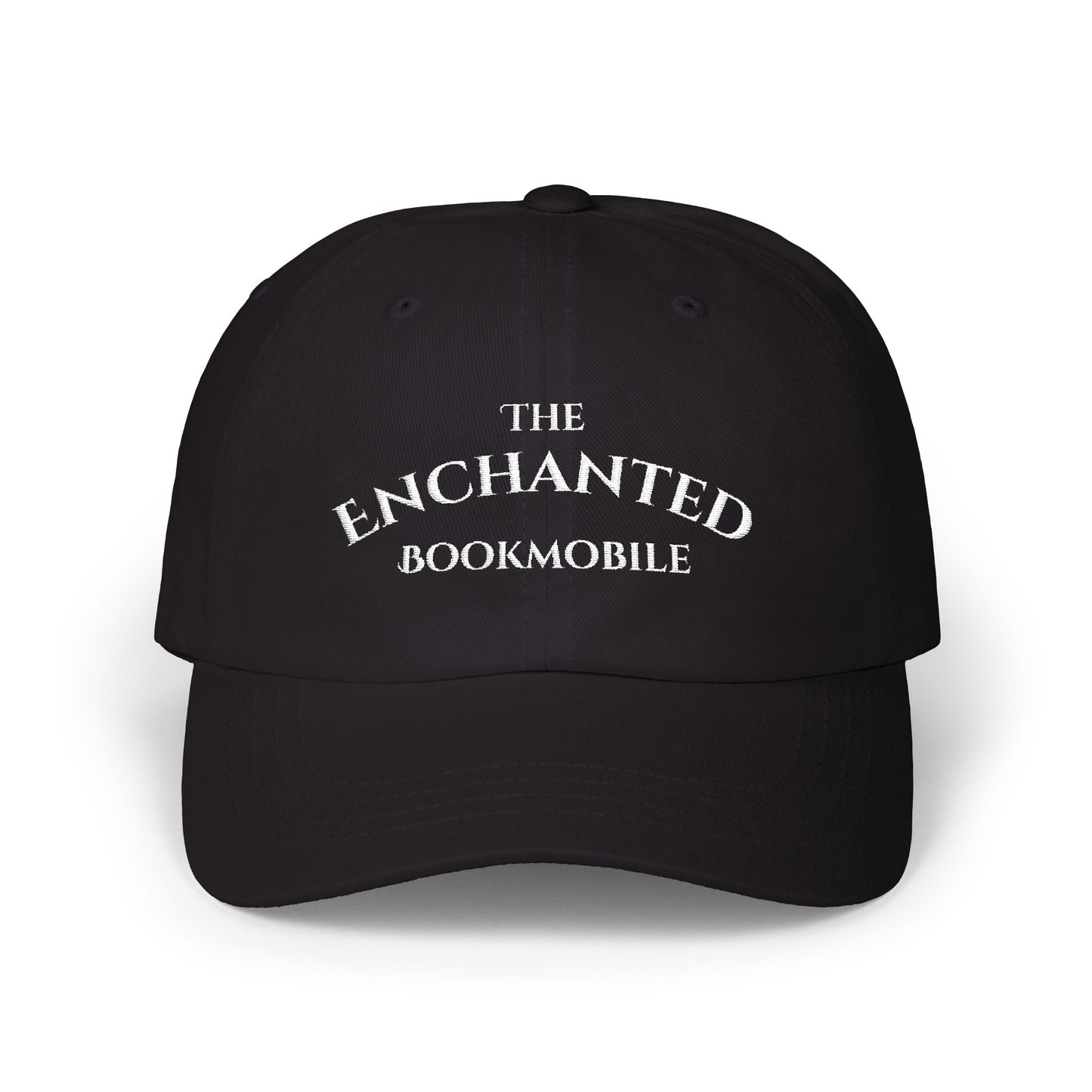 Enchanted Bookmobile Embroidered Cap (Black, Navy, Spruce)