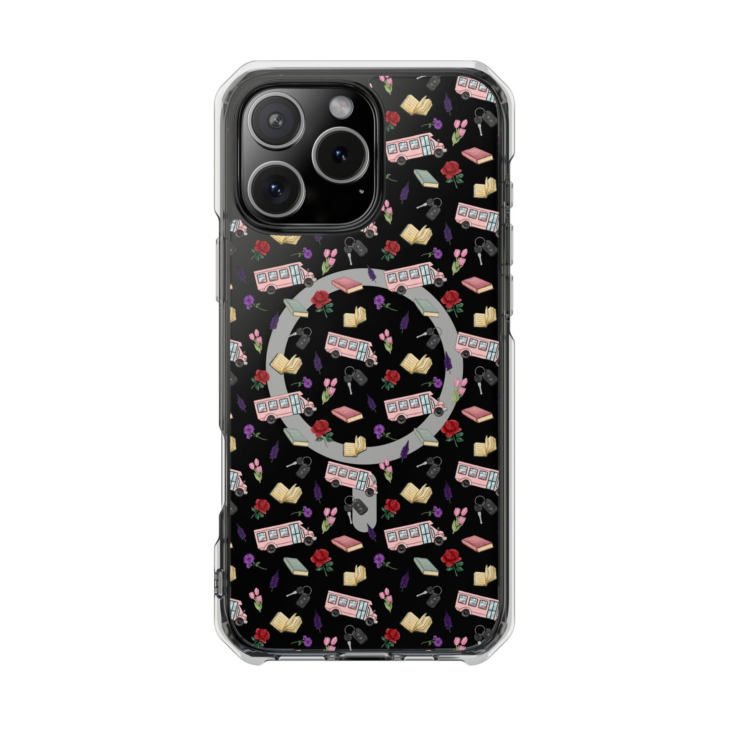 The Enchanted Bookmobile Doodle MagSafe Clear Impact Phone Case