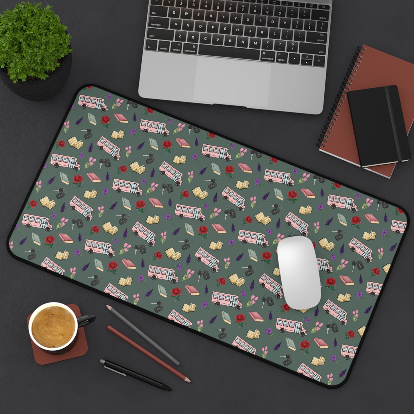 The Enchanted Bookmobile Doodle Desk Mat
