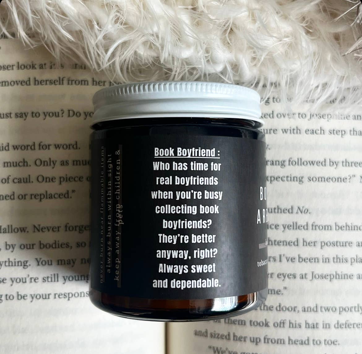 A Scent Story Candle Co - Book Boyfriends Are Better -  Bookish Candle | Book Themed