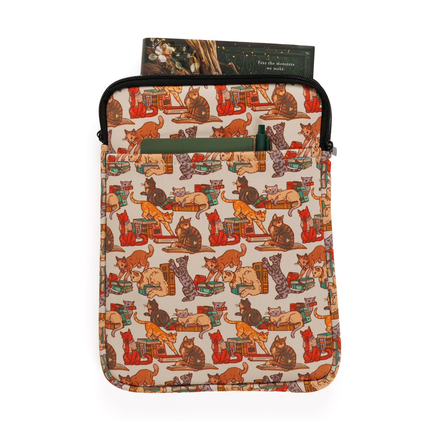 Kingdom of Threads - Bookstore Cats Book Sleeve