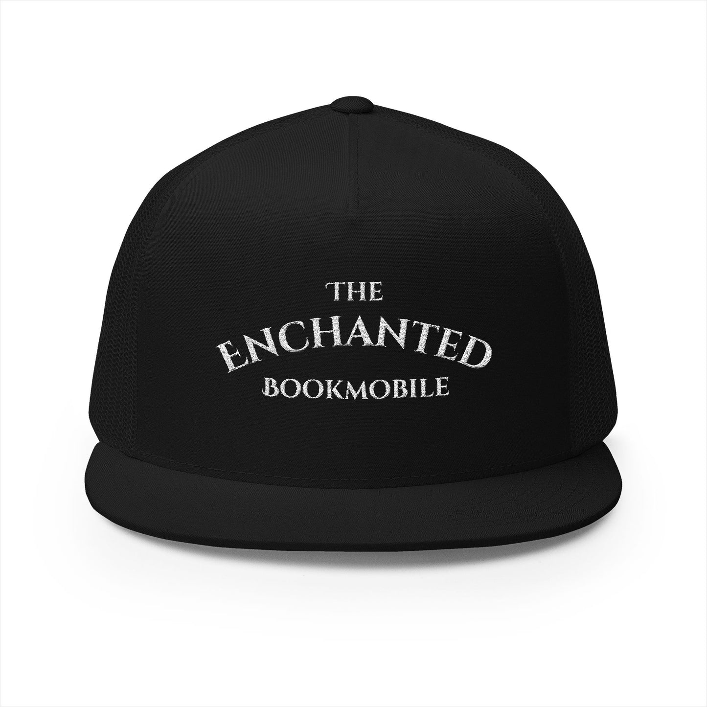 Enchanted Bookmobile Trucker Cap (White Embroidery)
