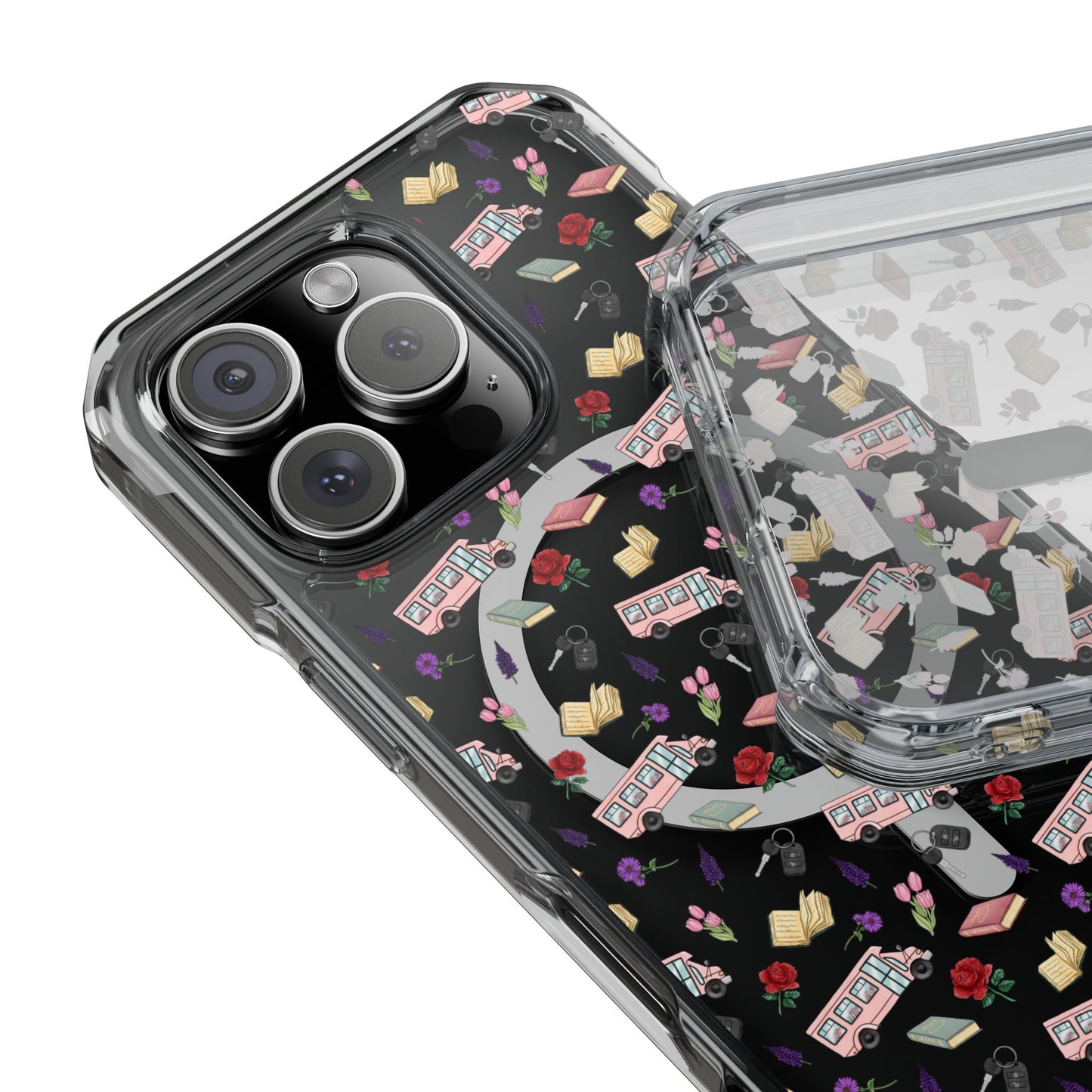 The Enchanted Bookmobile Doodle MagSafe Clear Impact Phone Case