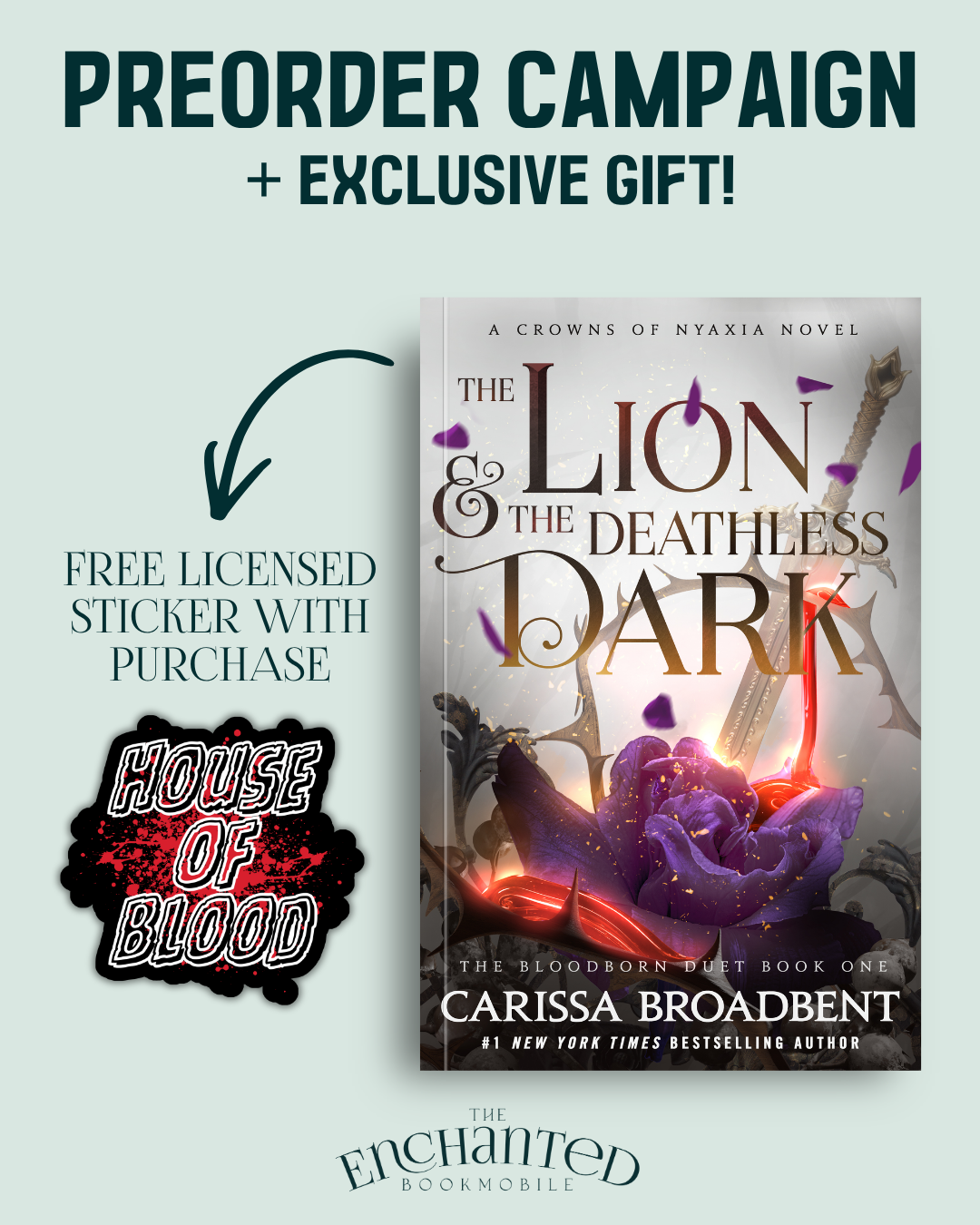 The Lion & the Deathless Dark: Book 1 of the Bloodborn Duet (Crowns of Nyaxia, 5)