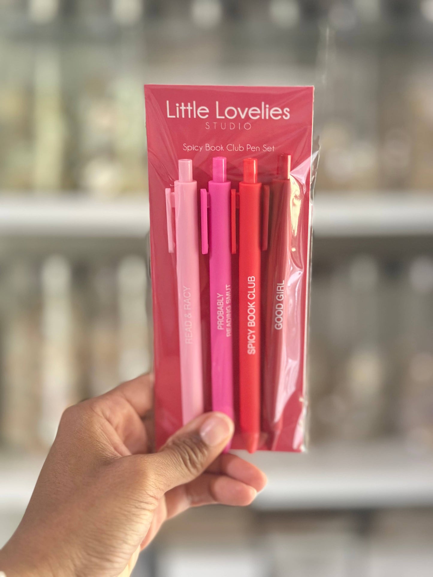 Little Lovelies Studio - Spicy Book Club Pen Set – Set of 4