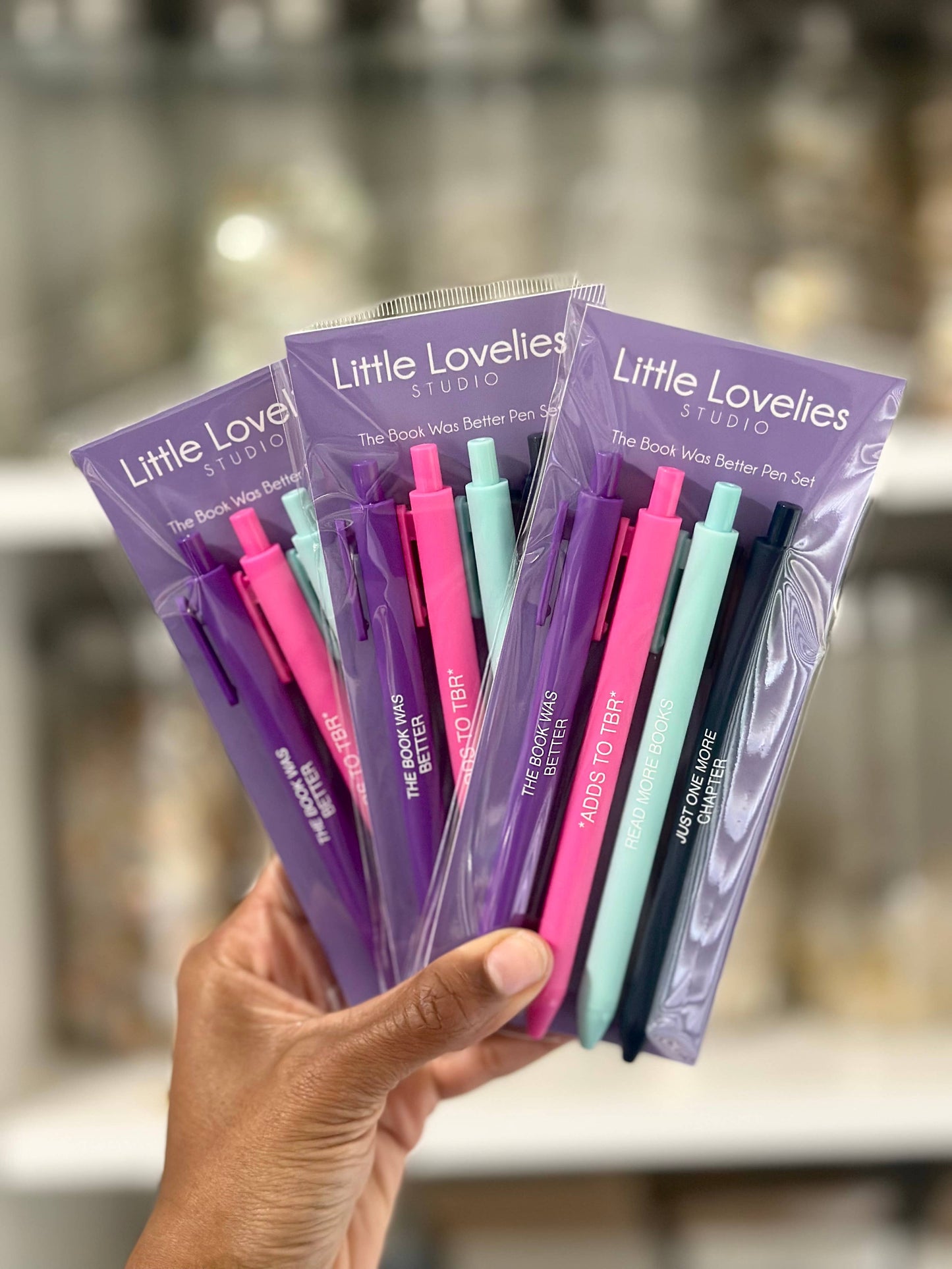 Little Lovelies Studio - The Book Was Better Pen Set | Funny Bookish Gift
