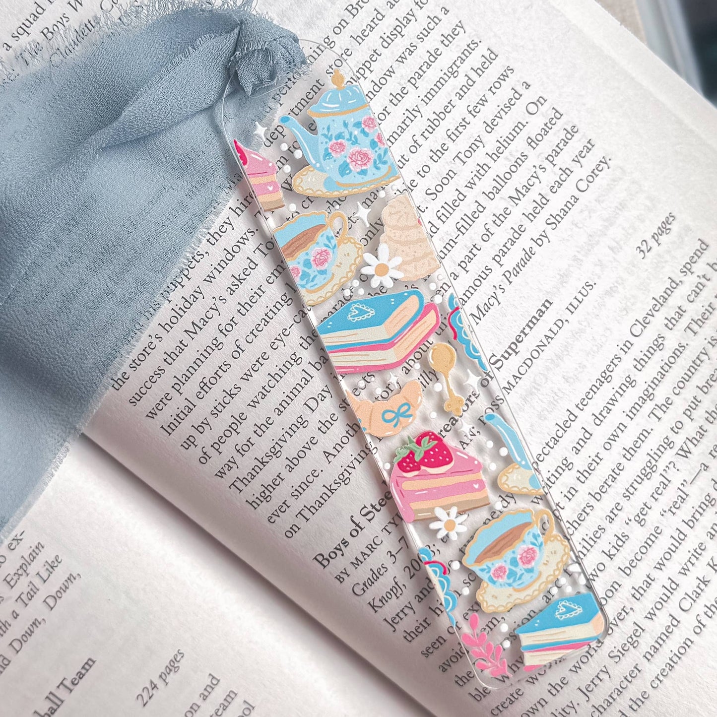 Spring Acrylic Bookmark – Bookish Soft Girl Valentine Gift