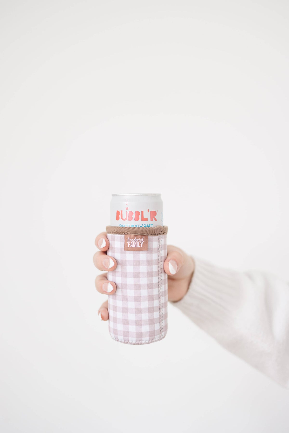 Frederick Family Co. - Slim Can Drink Sleeves- Reusable Neoprene Coolers with Aesthetic Patterns, 12oz Skinny Can Holder for Seltzer Energy Drinks