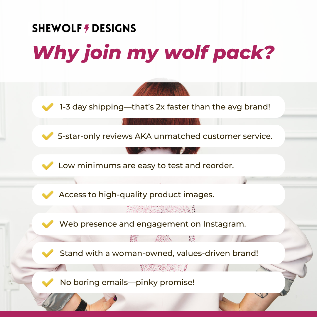 SHEWOLF Designs - Tote: Run a Girl Gang Empowering Oversized Women's Bag