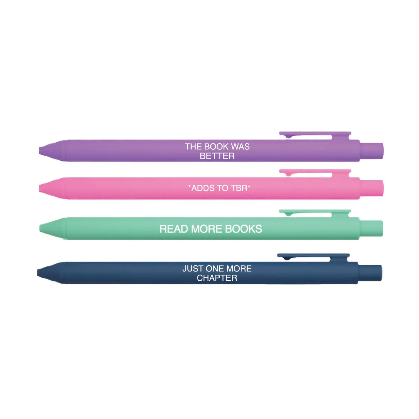 Little Lovelies Studio - The Book Was Better Pen Set | Funny Bookish Gift