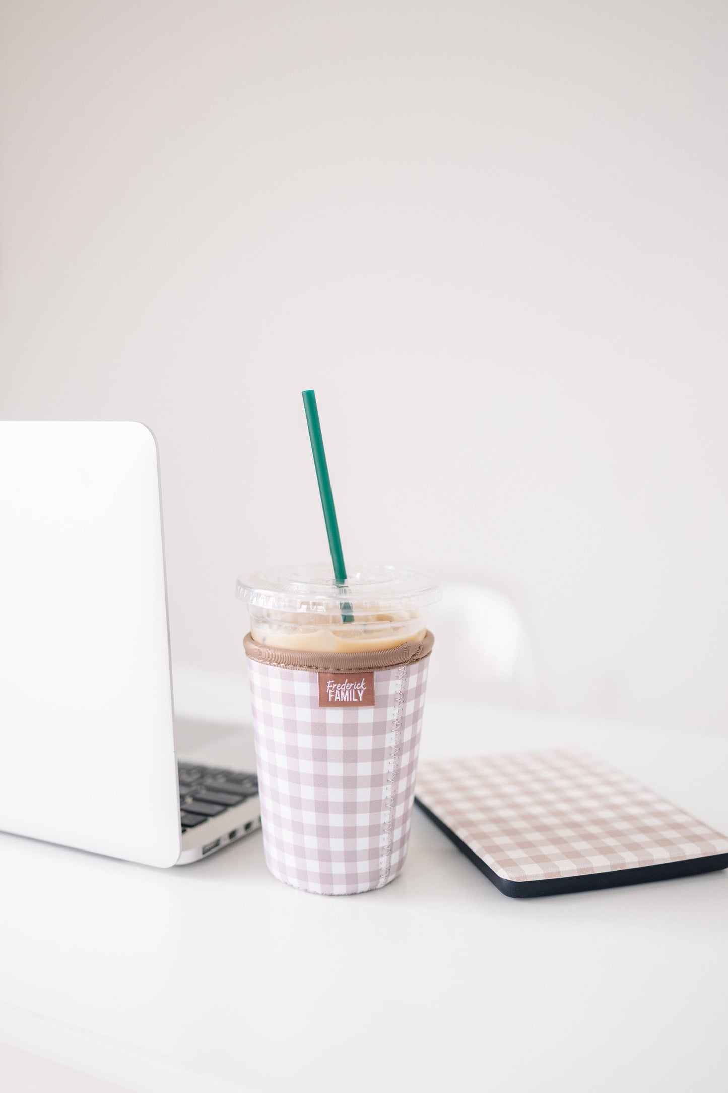 Frederick Family Co. - Reusable Iced Coffee Sleeve, Cute Cup Holder Drink Sleeve, Coffee Lover Gift, Cold Drink Sleeve for Iced Coffee Cups