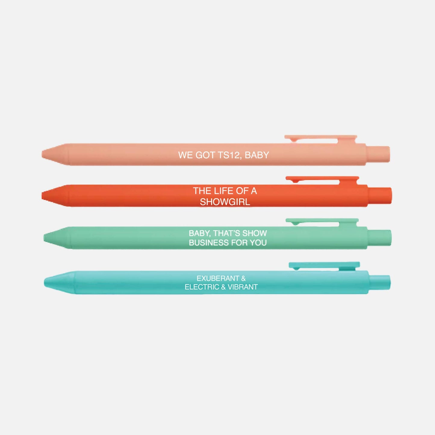 Little Lovelies Studio - TS12 Pen Set – The Life of A Showgirl-Inspired Pens, 4-Pack
