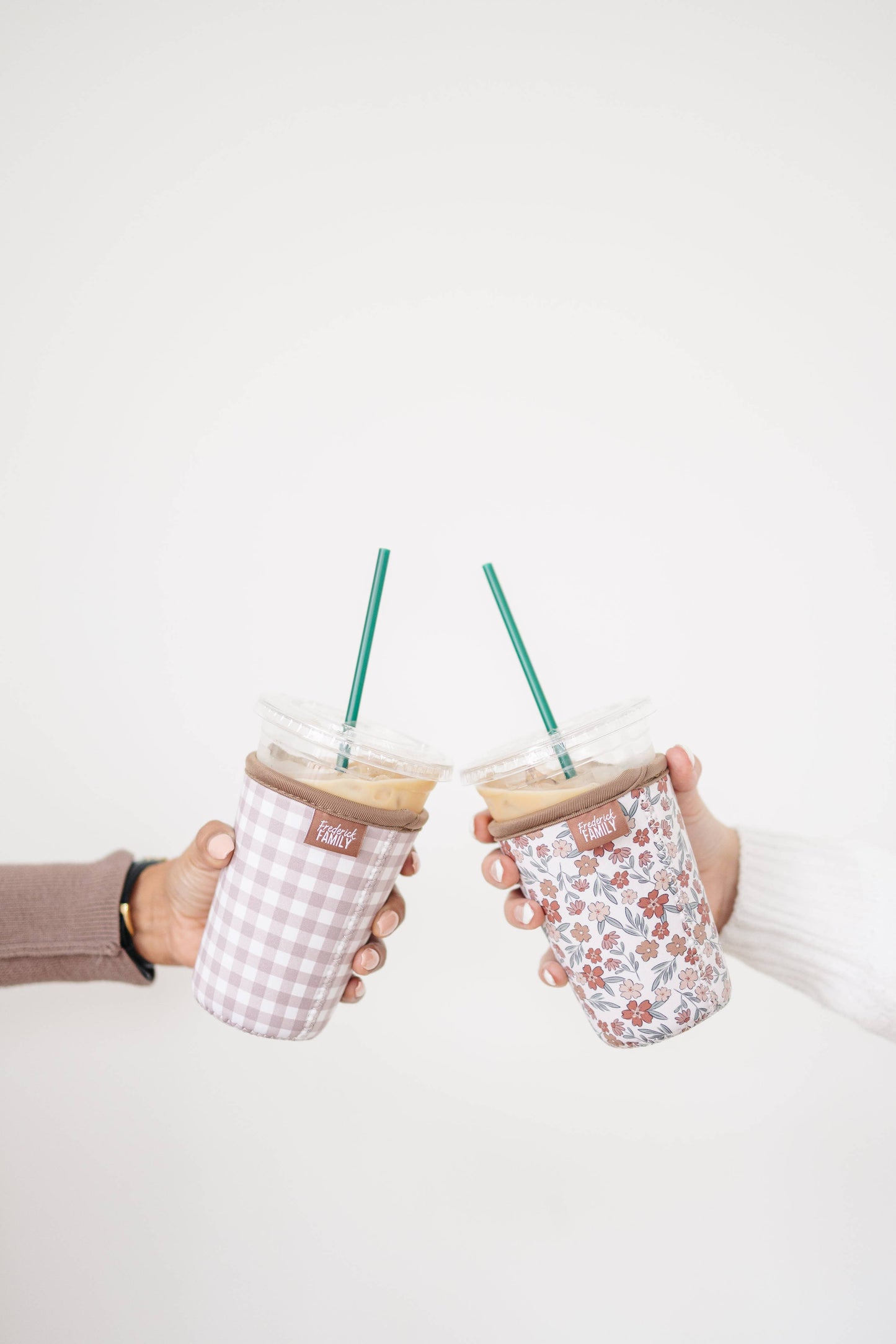 Frederick Family Co. - Reusable Iced Coffee Sleeve, Cute Cup Holder Drink Sleeve, Coffee Lover Gift, Cold Drink Sleeve for Iced Coffee Cups