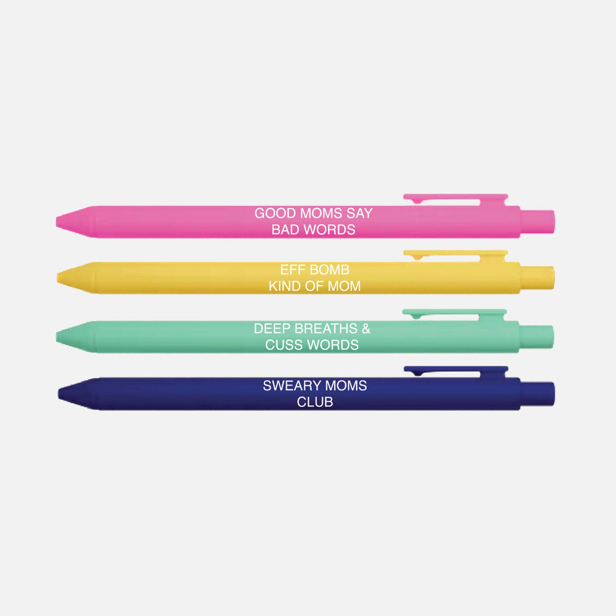Little Lovelies Studio - Sweary Moms Club Pen Set – Funny Mom Gift Pens