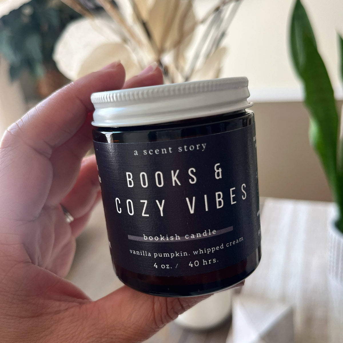 A Scent Story Candle Co - Books & Cozy Vibes -  Bookish Candle | Book Themed Candle