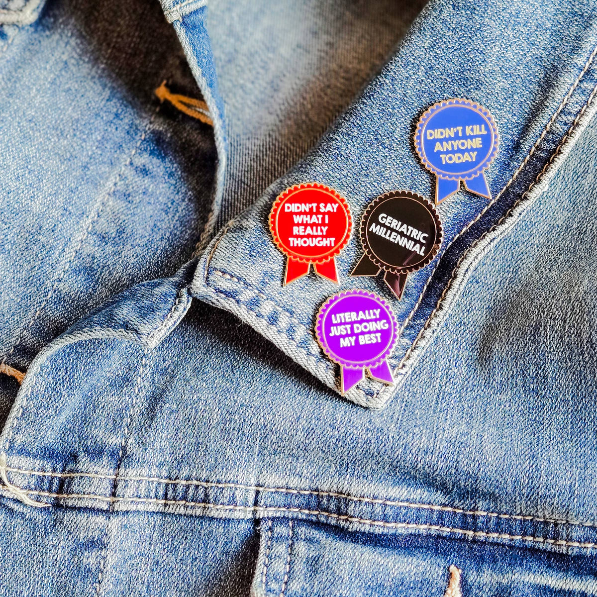 SHEWOLF Designs - Just Doing My Best Pin — Funny Adulting Award Whimsical Gift