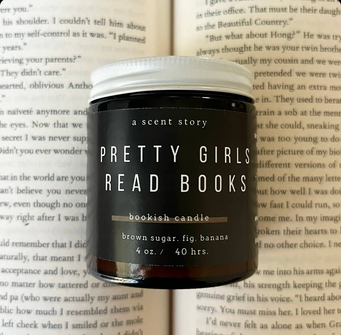 A Scent Story Candle Co - Pretty Girls Read Books - Bookish | Book Themed Candle
