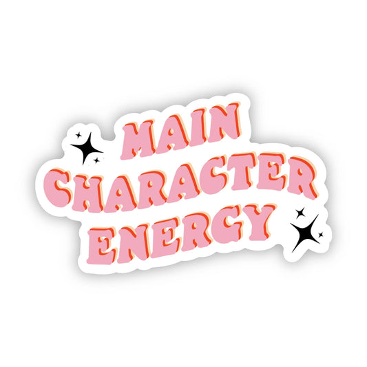SHEWOLF Designs - Sticker: Main Character Energy — Cute Bookish Kindle Decal