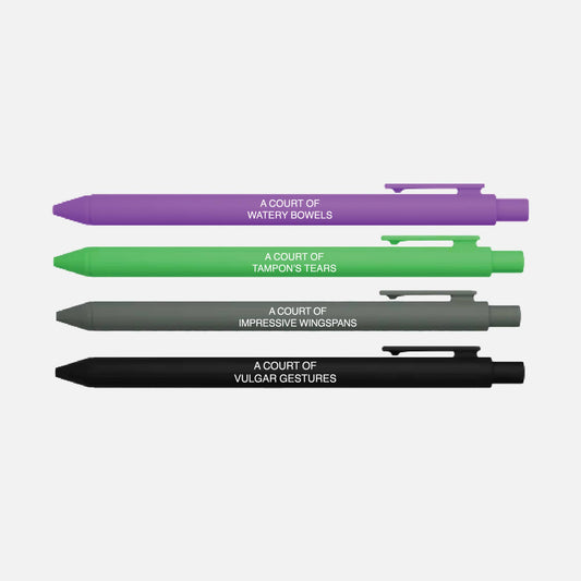 Little Lovelies Studio - Court Drama Funny Romantasy Reader Pen Set for Book Lovers