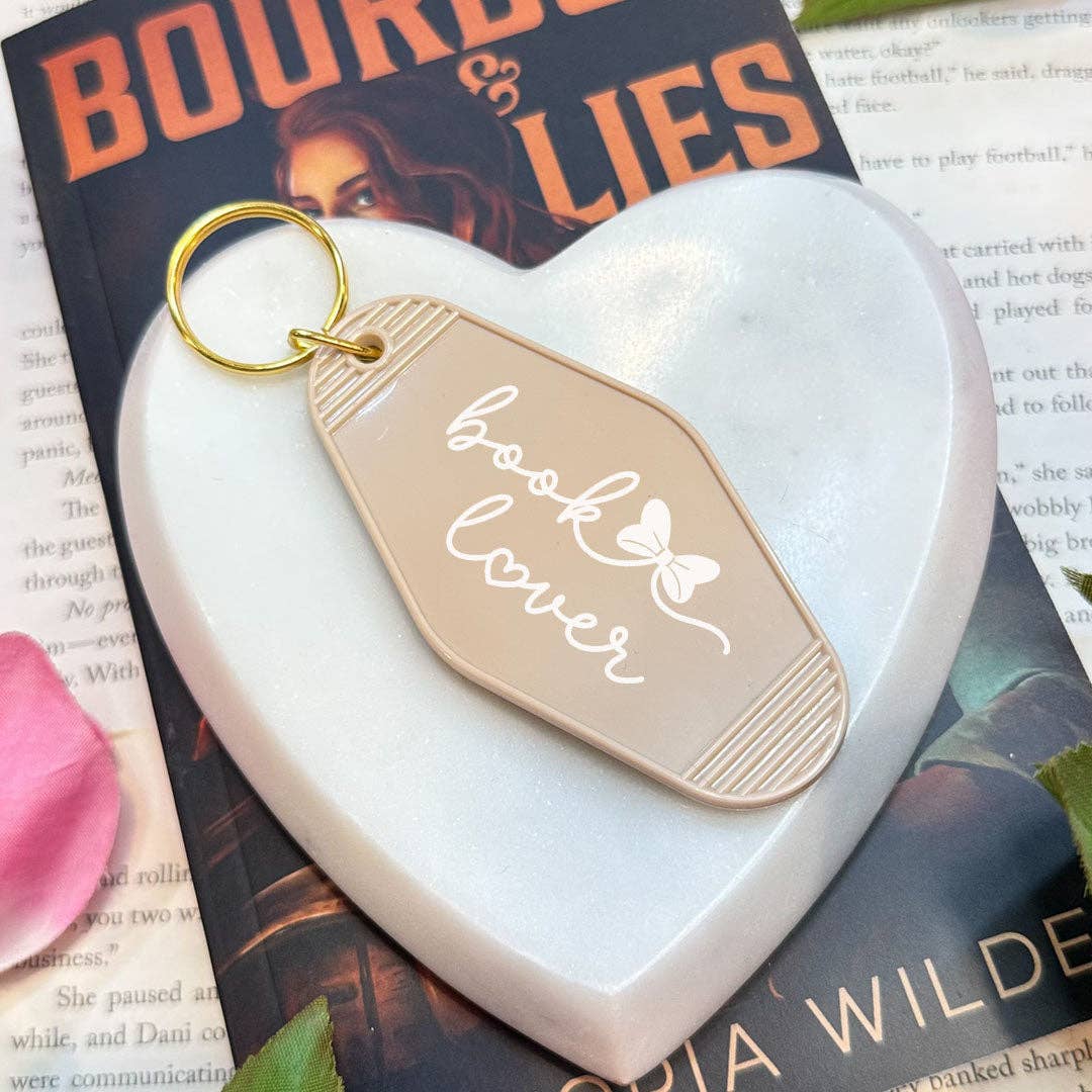 The Swoon Room - Book Lover Retro Motel Keychain