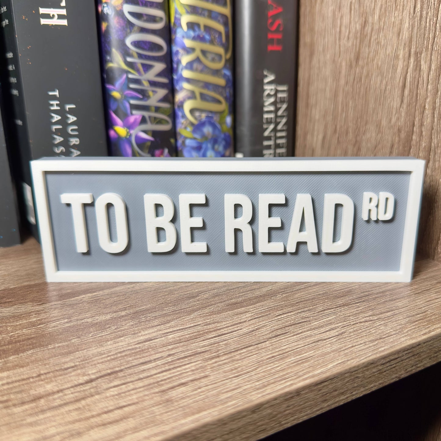 To Be Read Street Sign | Bookshelf Decor