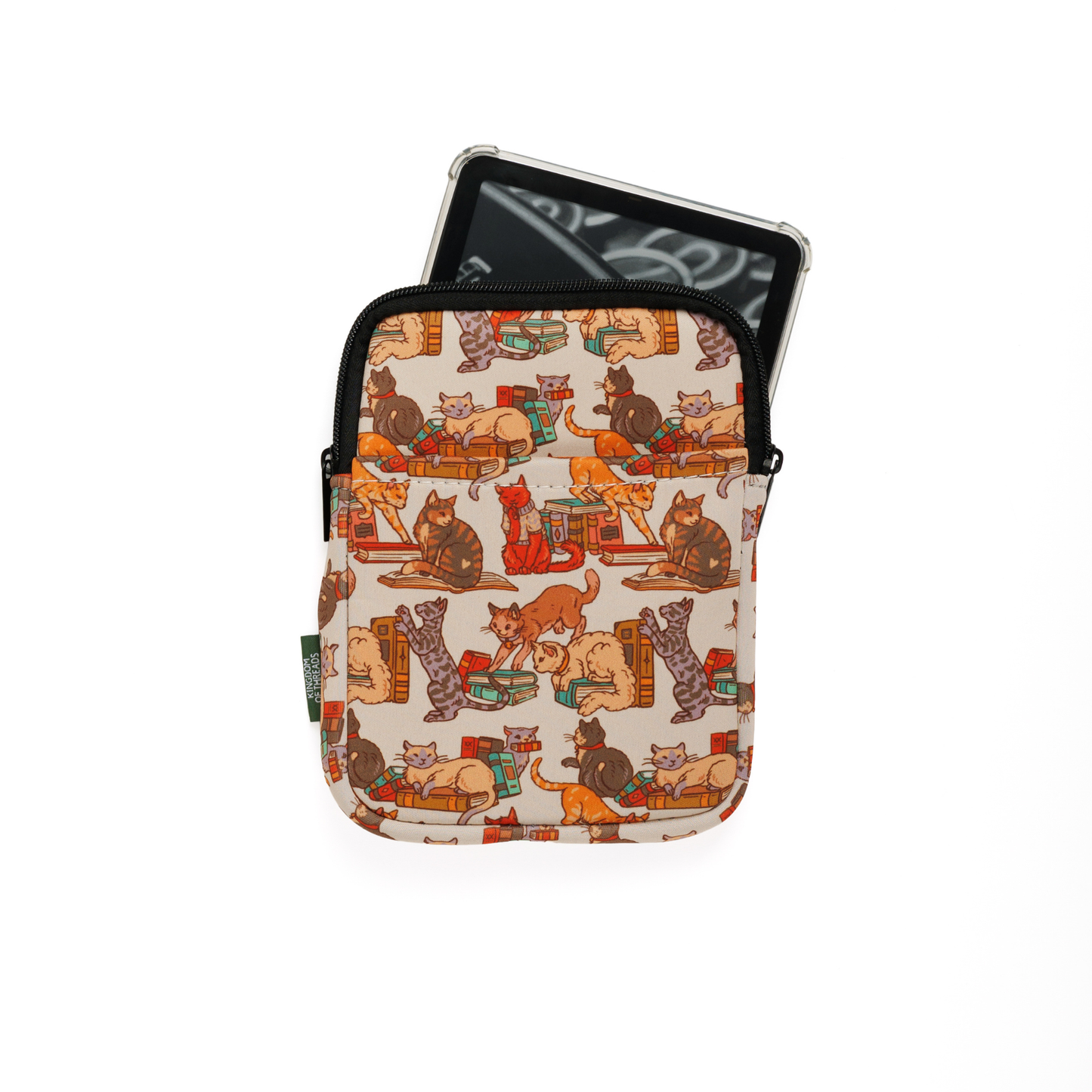 Kingdom of Threads - Bookstore Cats Book Sleeve