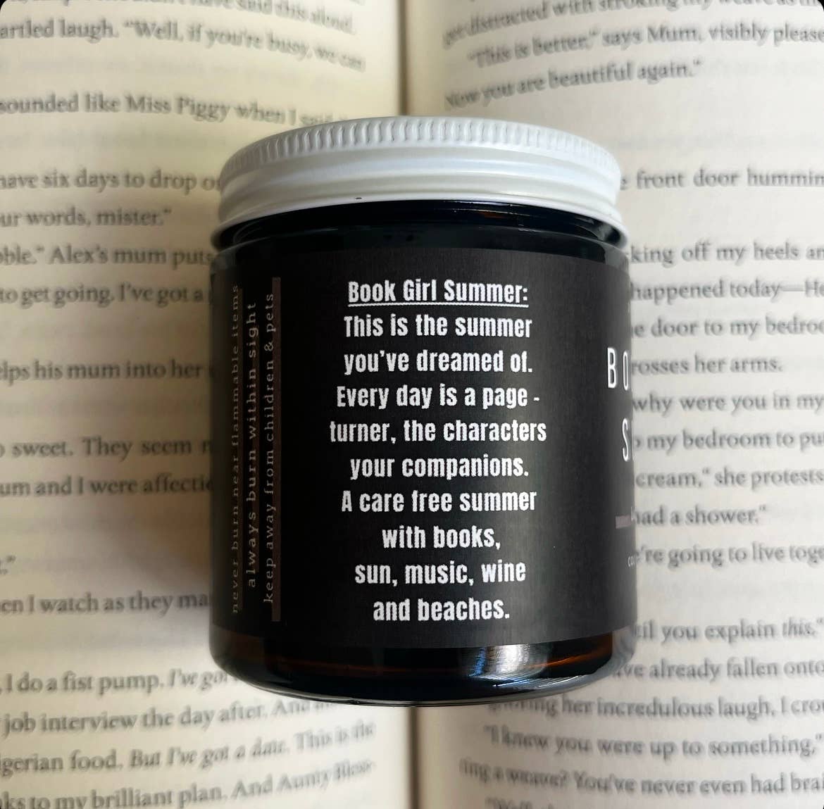 A Scent Story Candle Co - Book Girl Summer -  Bookish Candle | Book Themed Candle