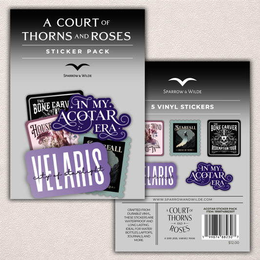 Sparrow and Wilde - ACOTAR Sticker 5-Pack